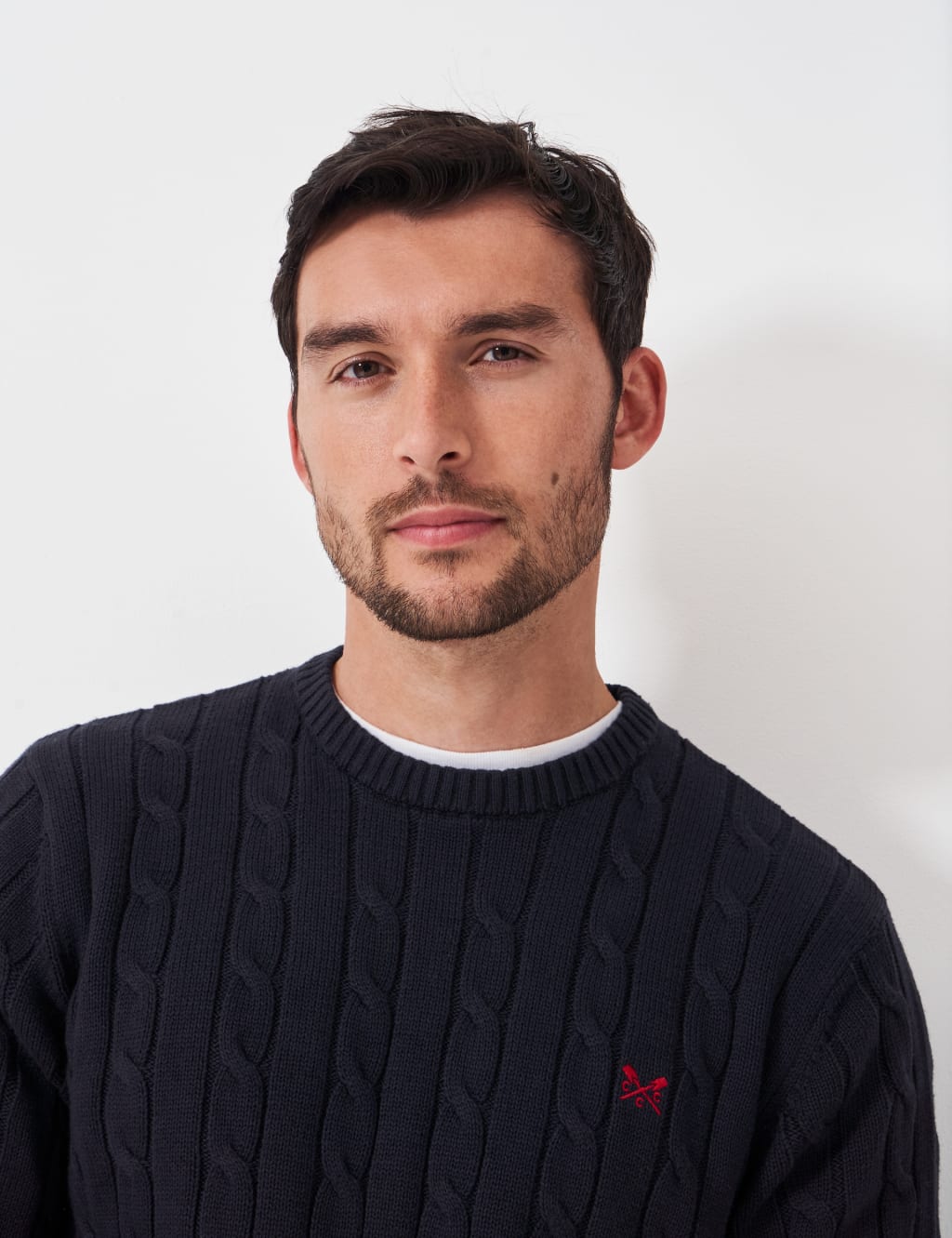 Pure Cotton Cable Crew Neck Jumper 5 of 5