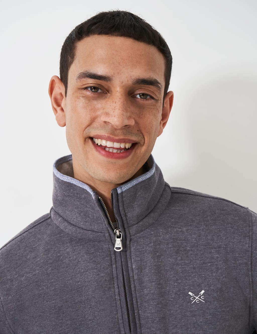 Cotton Rich Funnel Neck Half Zip Sweatshirt 5 of 5