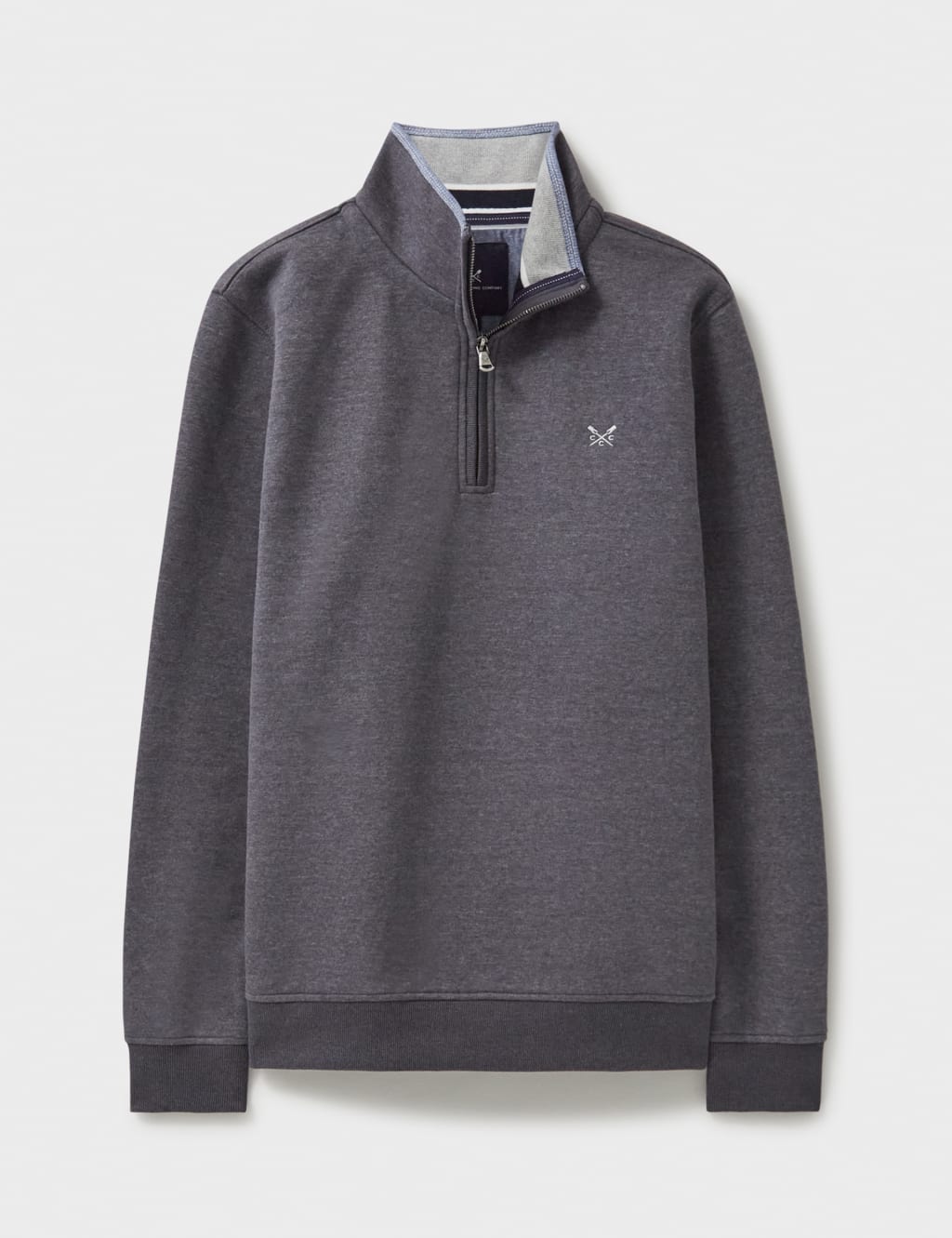 Cotton Rich Funnel Neck Half Zip Sweatshirt 2 of 5