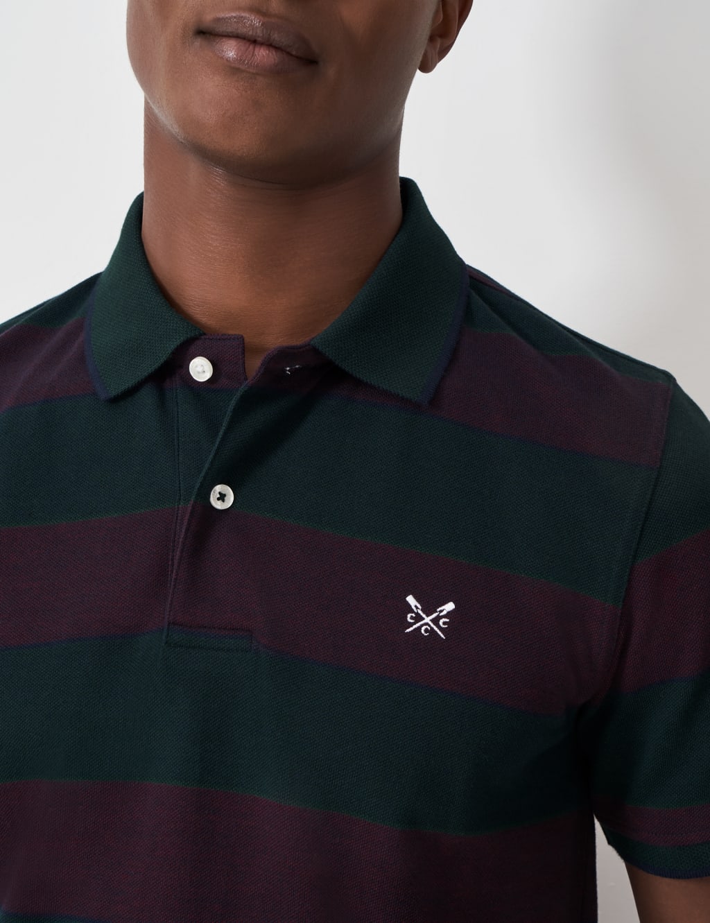 Pure Cotton Striped Polo Shirt 5 of 5