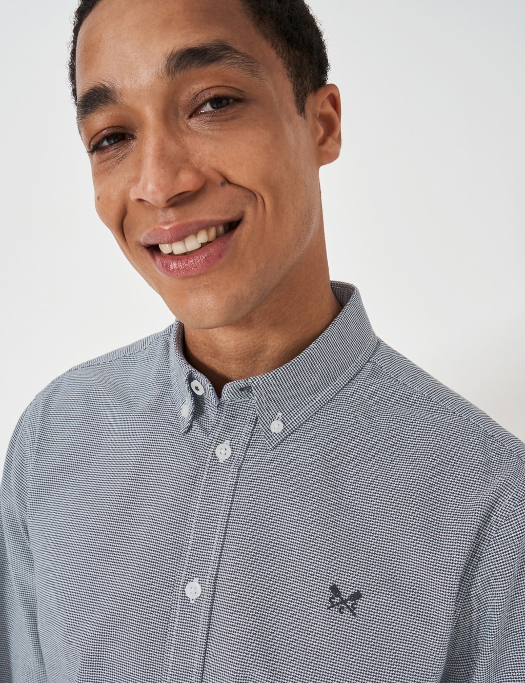 Pure Cotton Herringbone Oxford Shirt 4 of 5