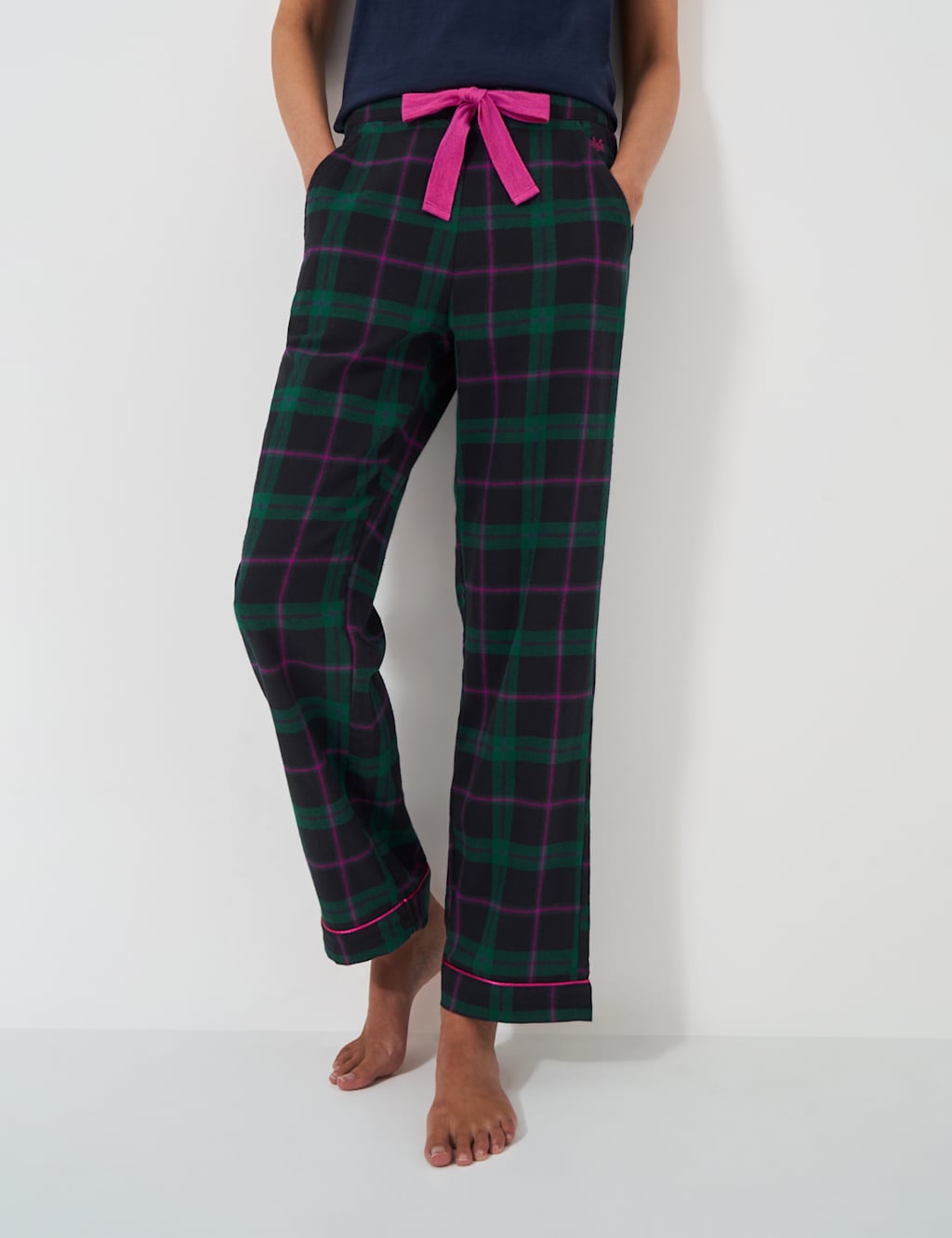 Brushed Flannel Checked Lounge Trousers 1 of 5