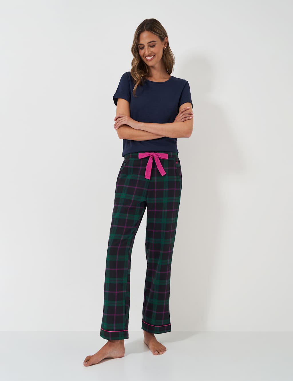 Brushed Flannel Checked Lounge Trousers 3 of 5