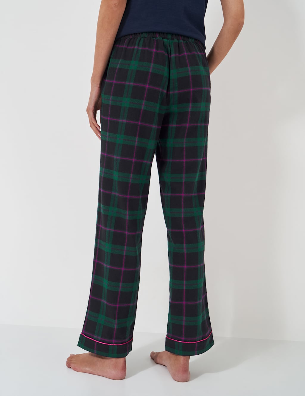 Brushed Flannel Checked Lounge Trousers 4 of 5