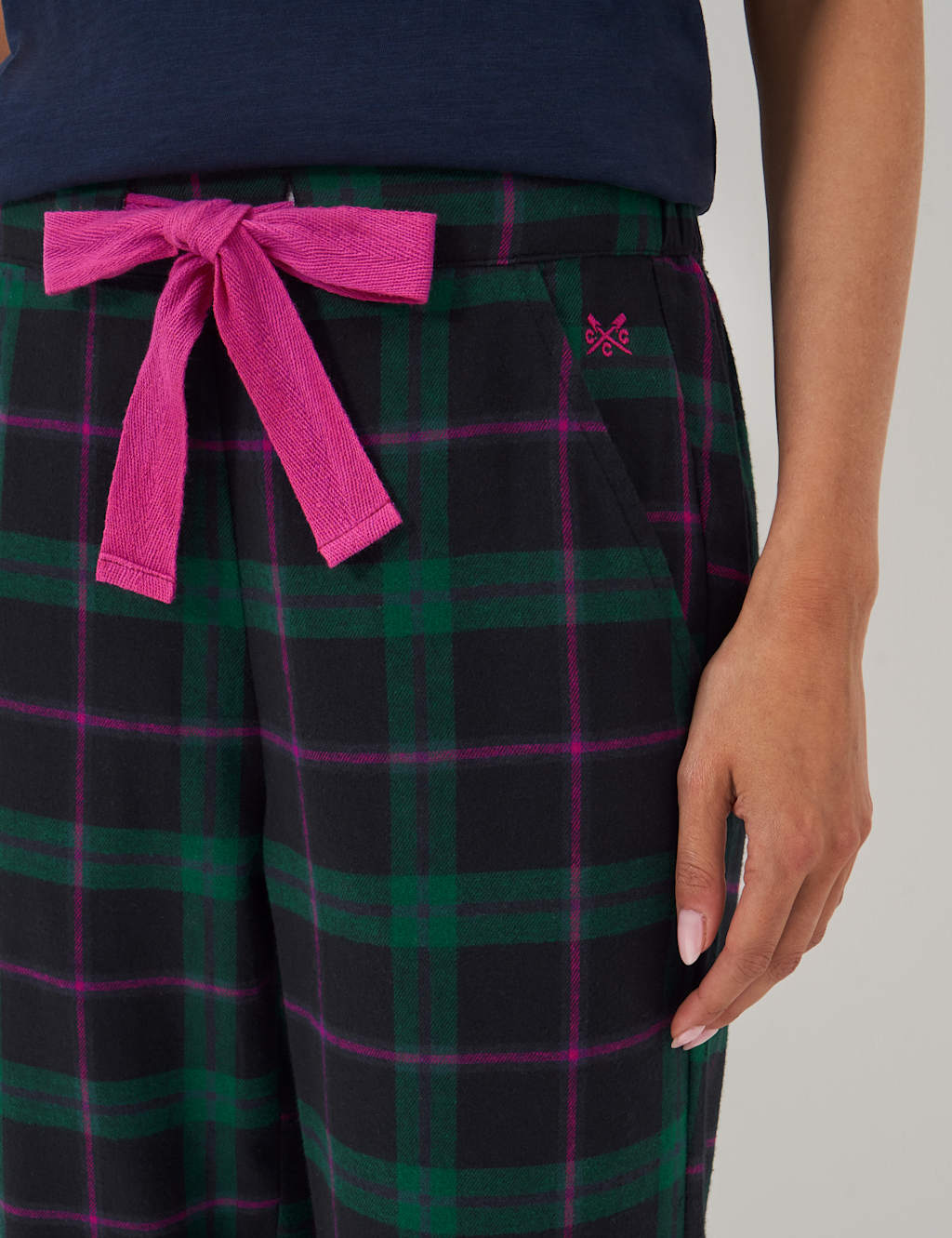 Brushed Flannel Checked Lounge Trousers 5 of 5