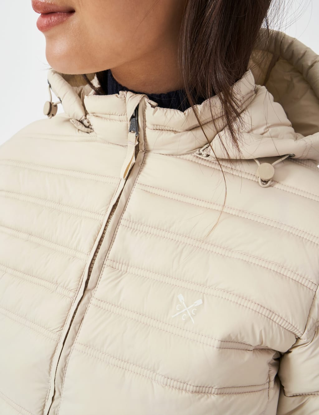 Lightweight padded hooded jacket hotsell