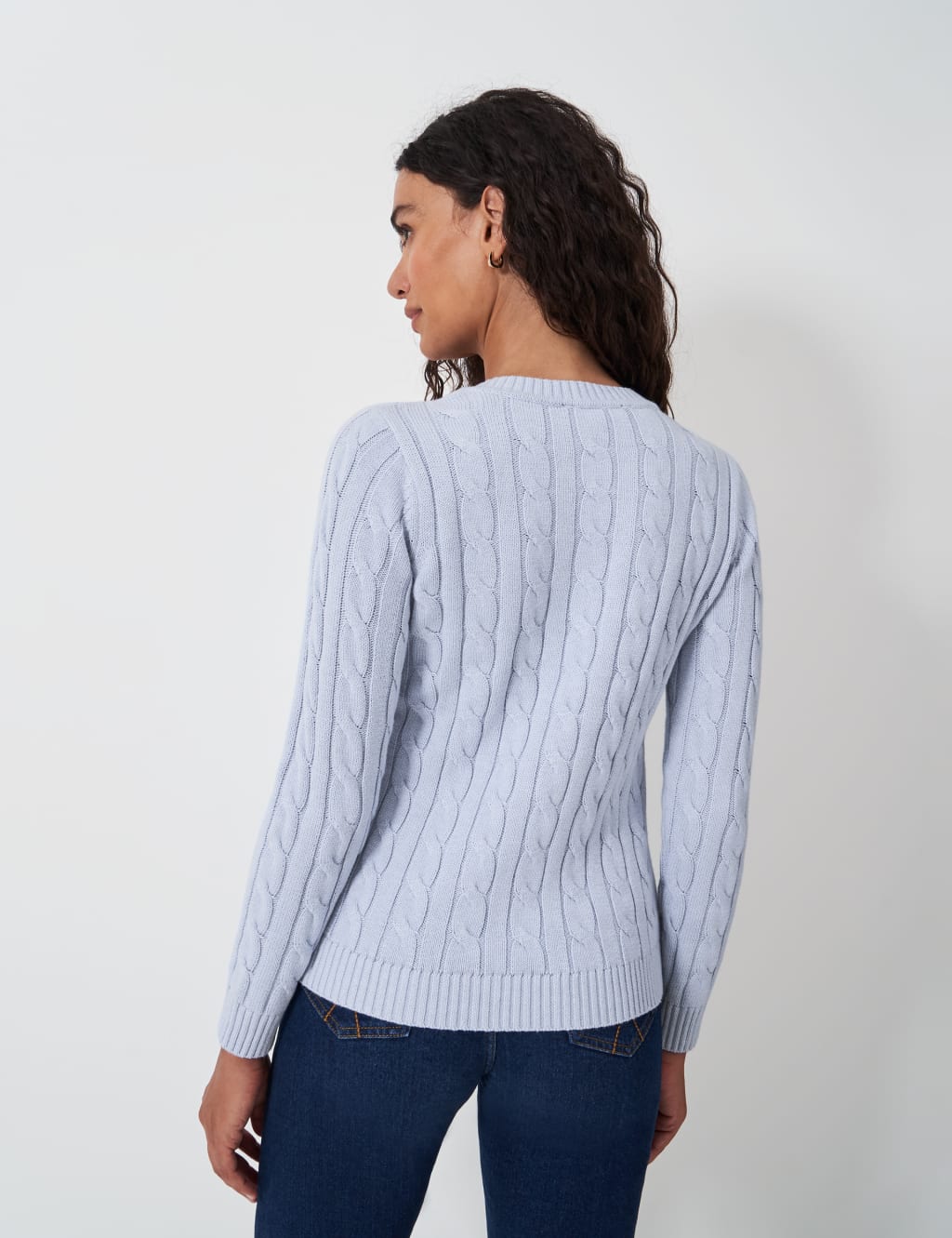 Chunky Cable Knit V Neck Jumper 4 of 5