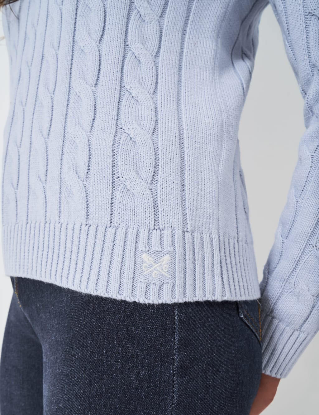 Chunky Cable Knit V Neck Jumper 5 of 5