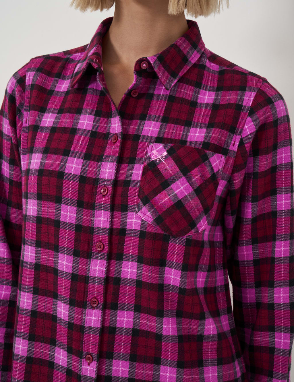 Pure Brushed Cotton Checked Shirt 5 of 5