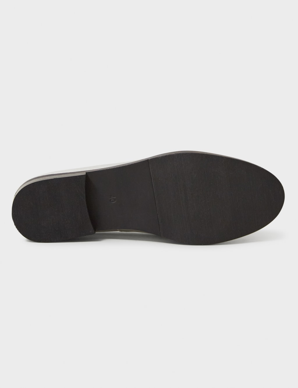 Leather Metallic Bar Flatform Loafers 4 of 4