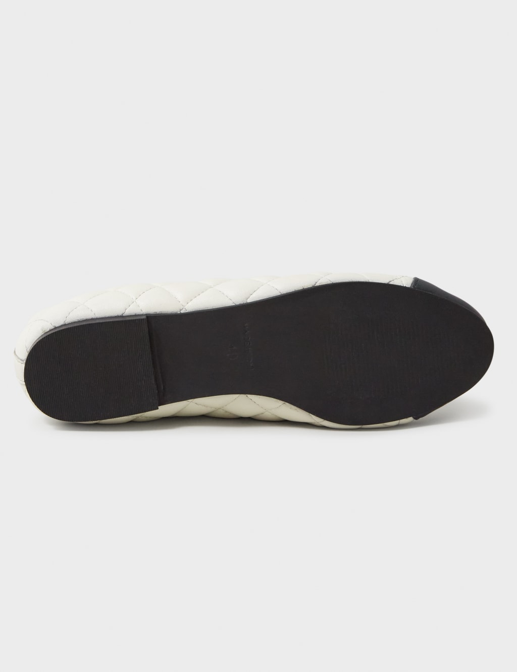 Leather Quilted Bow Flat Pumps 3 of 3