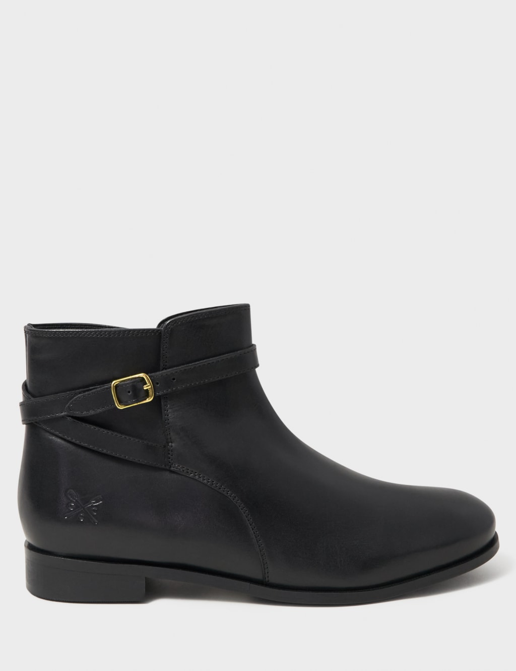 Flat round toe boots best sale