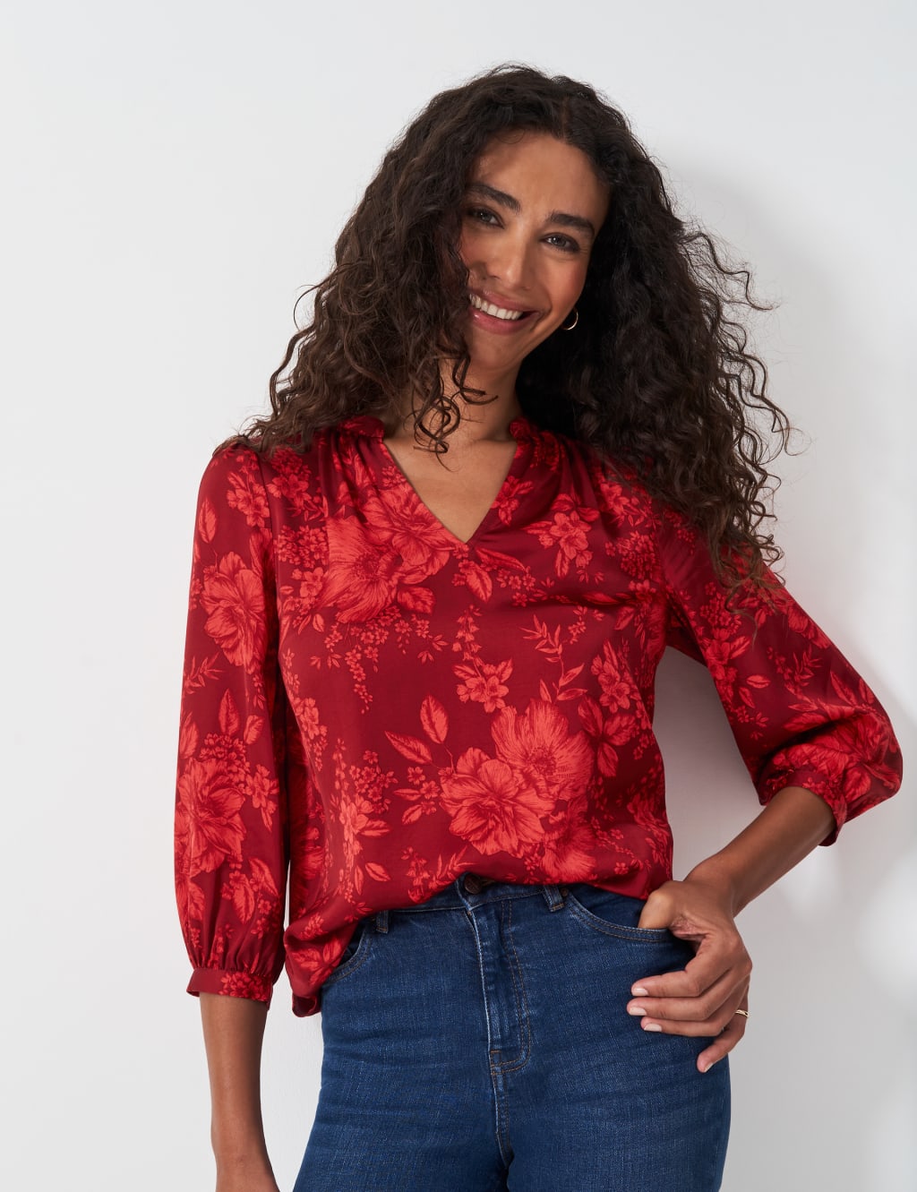 Hope Floral Satin Top 1 of 5