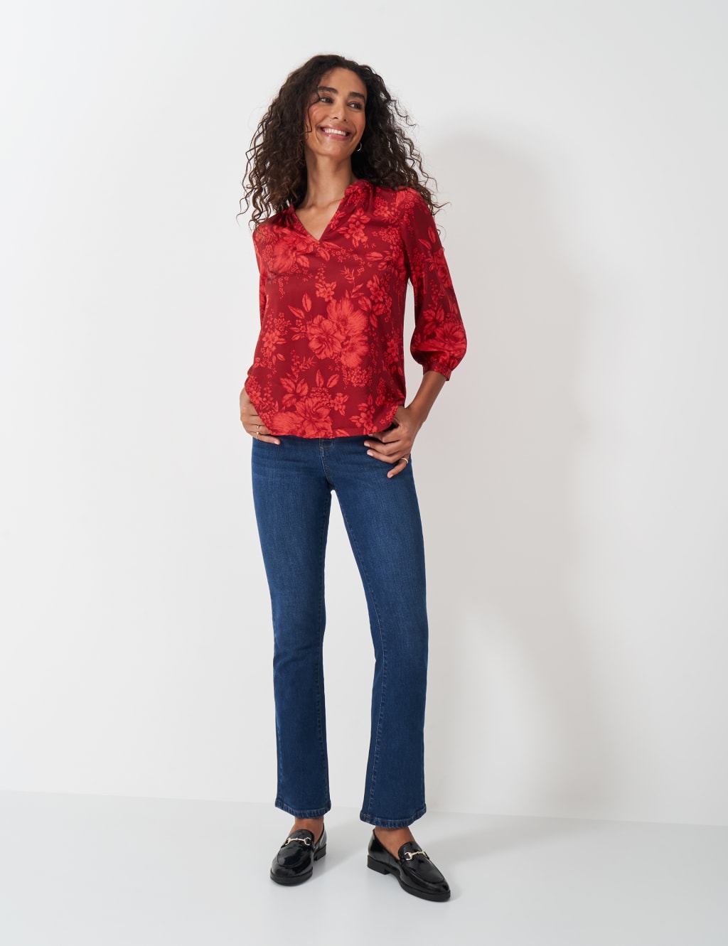 Hope Floral Satin Top 3 of 5