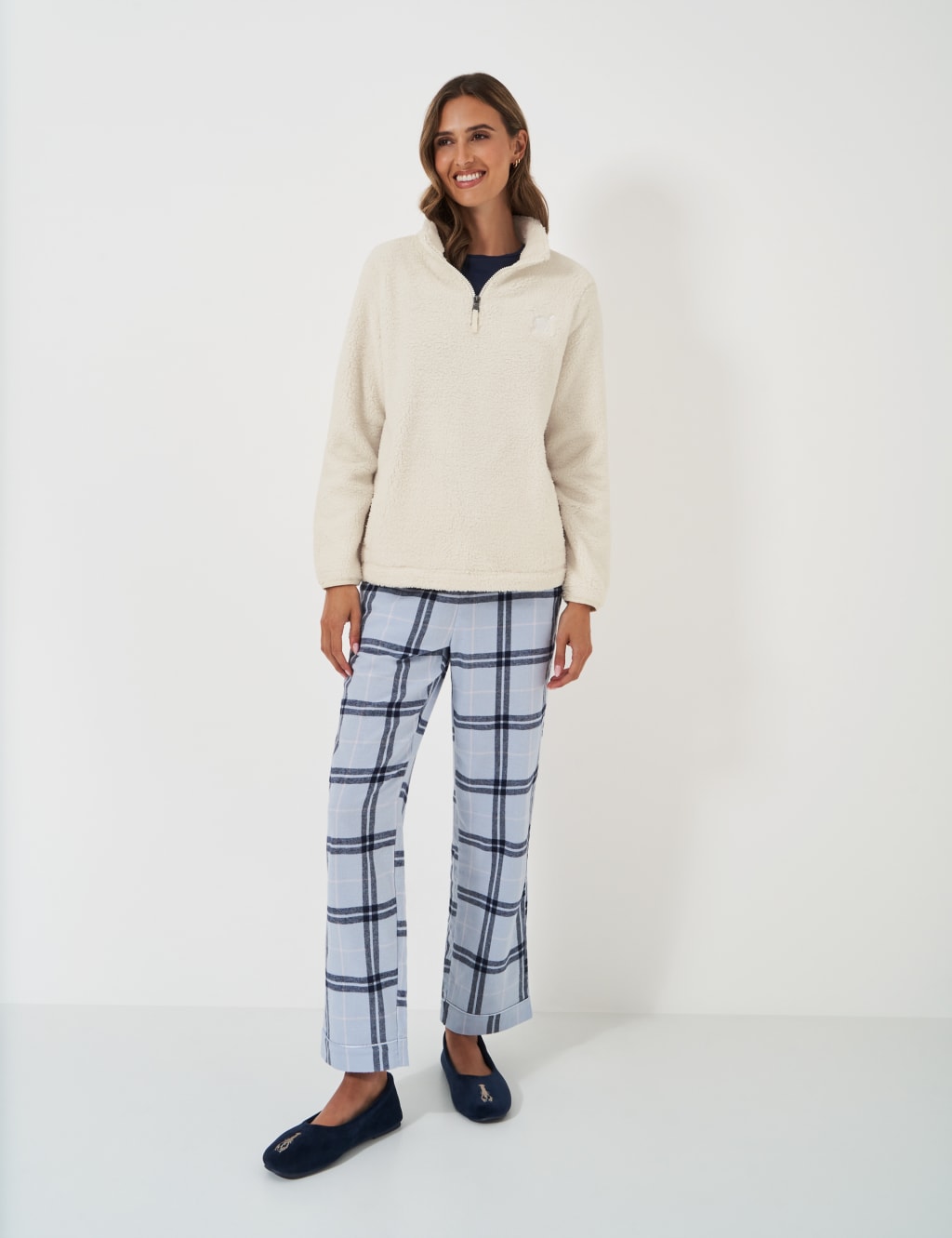 Crew neck zip sweater clearance