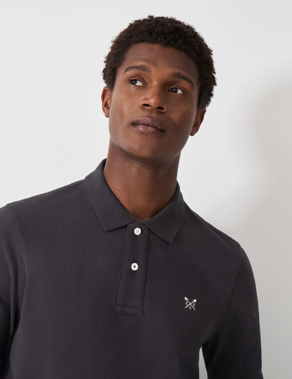 Pure Cotton Long Sleeve Polo Shirt 4 of 5