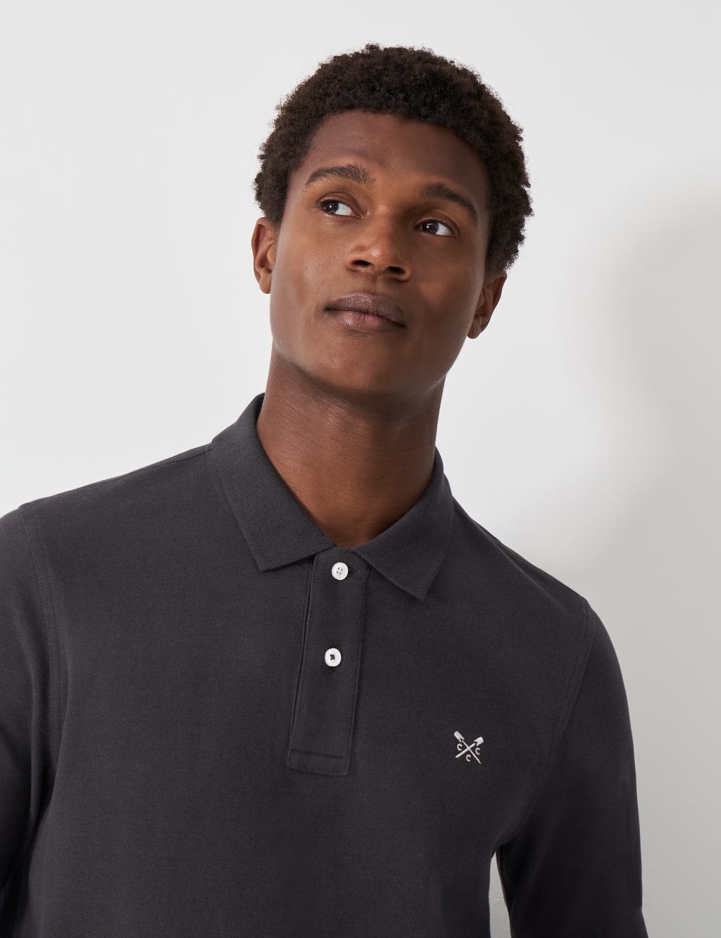 Pure Cotton Long Sleeve Polo Shirt 5 of 5