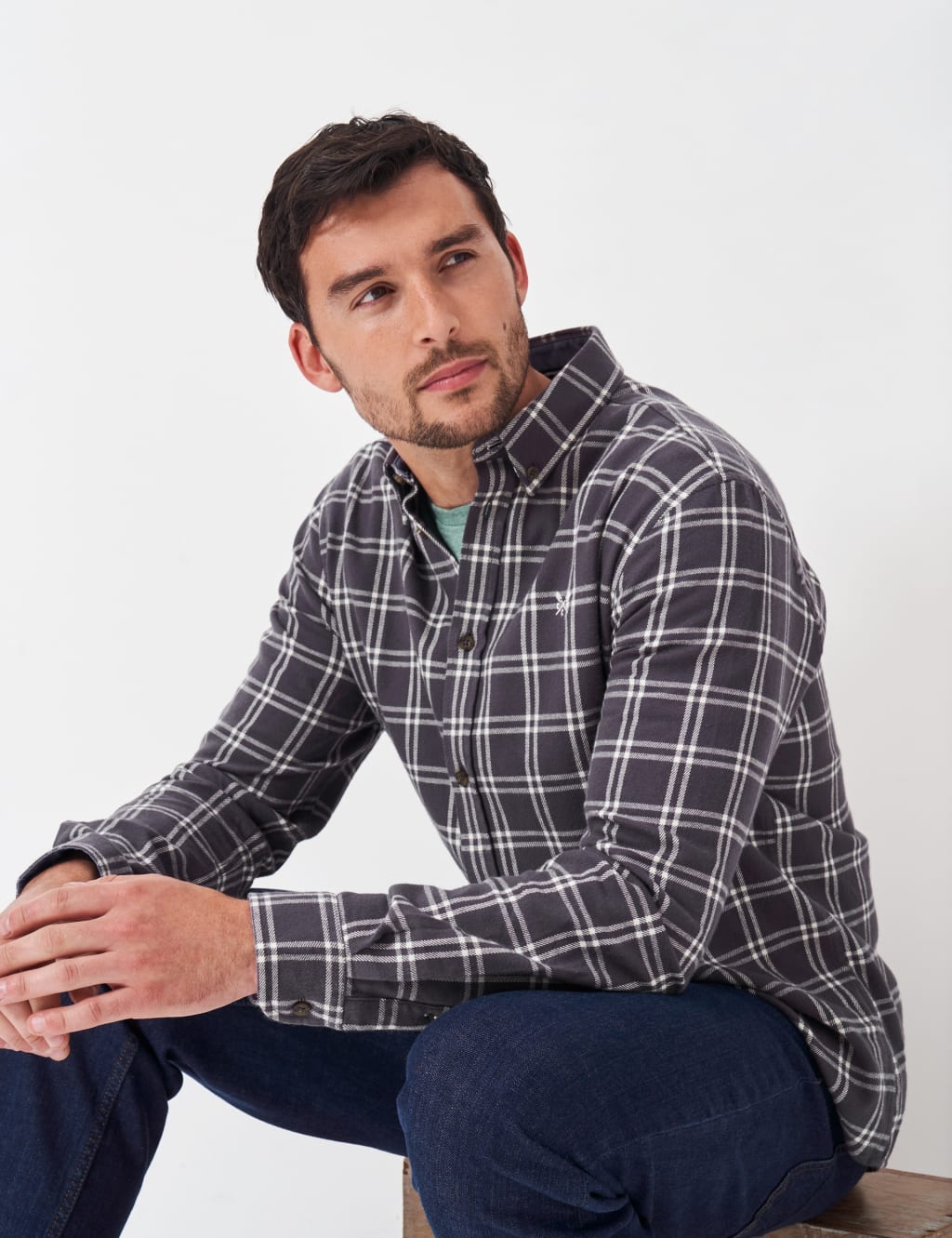 Cotton Flannel Check x Cotton Shirt