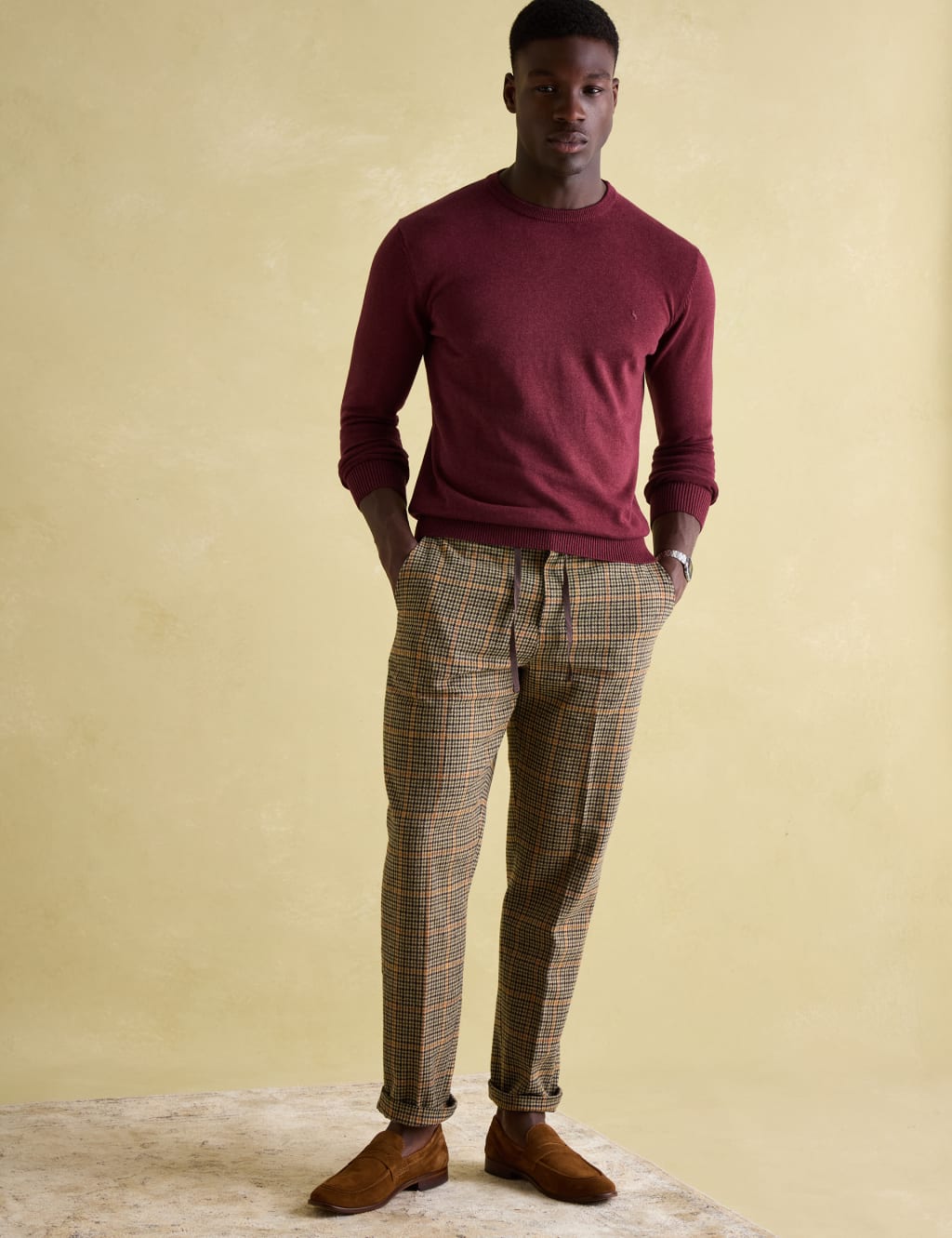 Pure Cotton Crew Neck Jumper 3 of 7