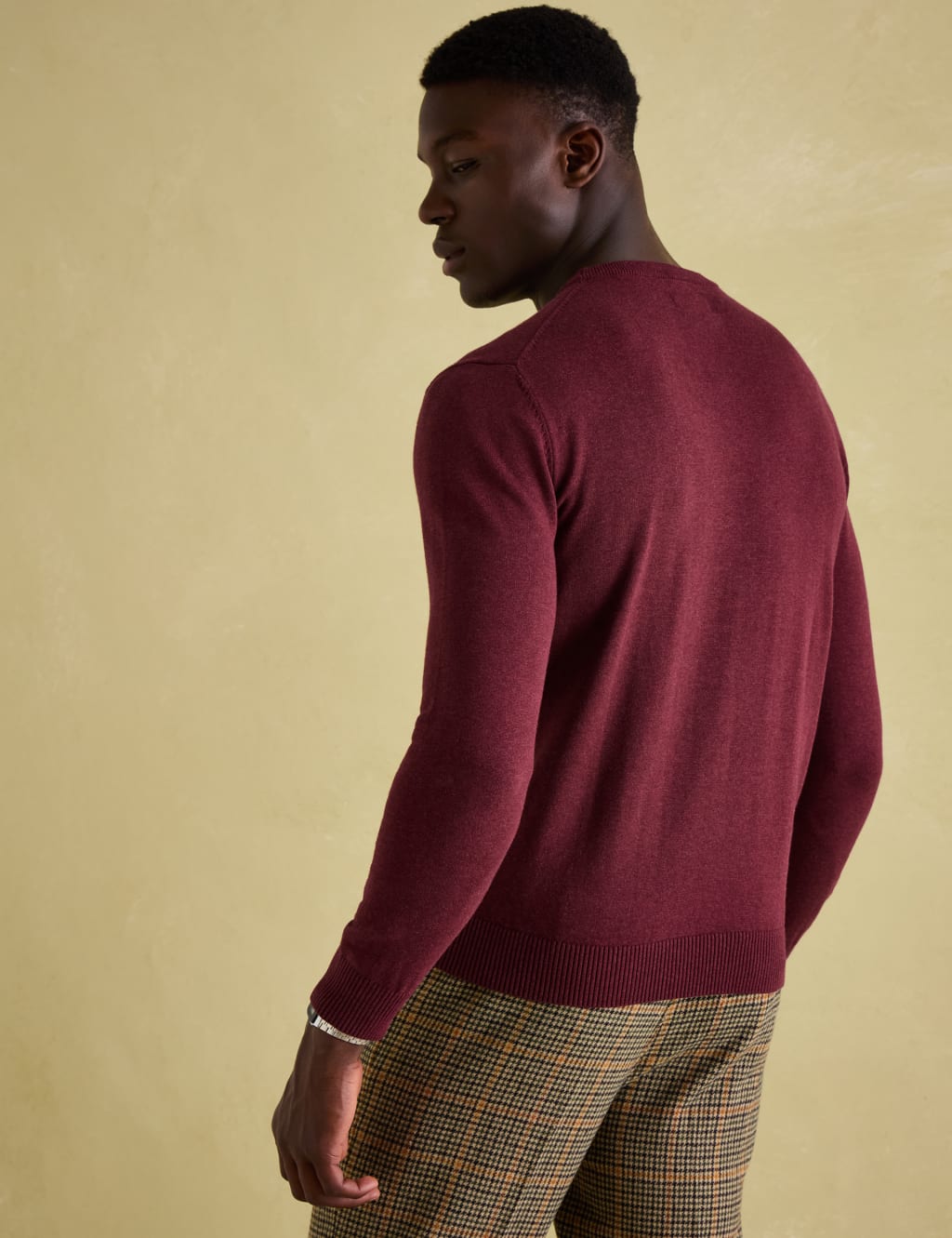 Pure Cotton Crew Neck Jumper 5 of 7