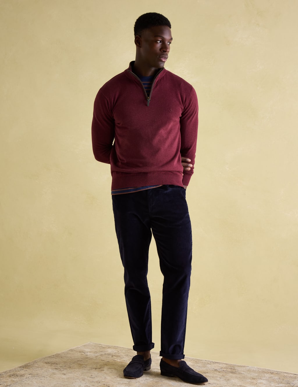 Pure Cotton Half Zip Jumper 3 of 6