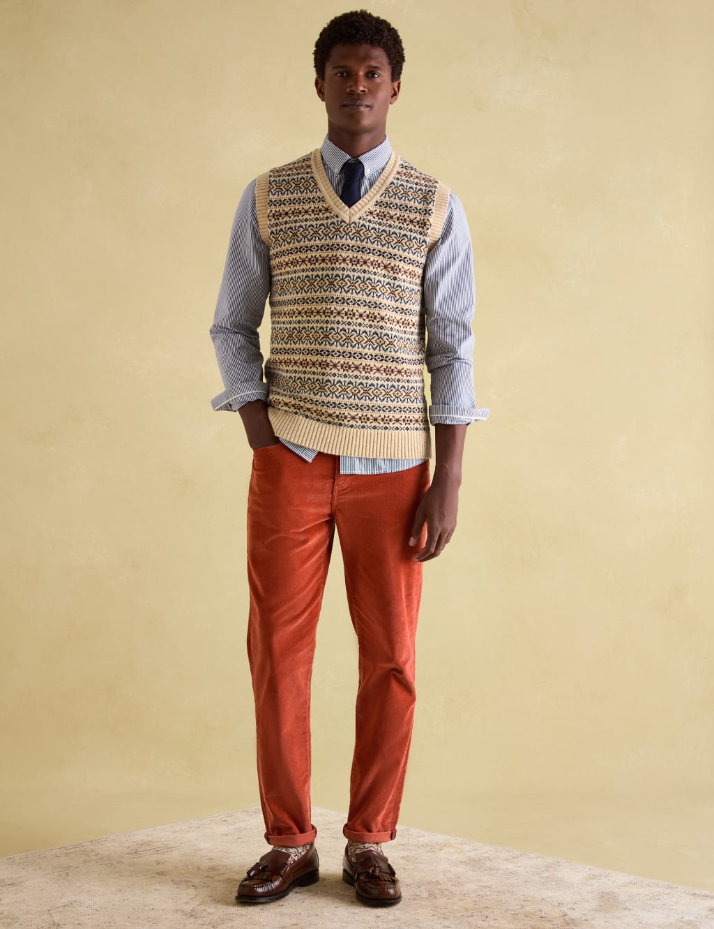 Cotton knit vest cheap