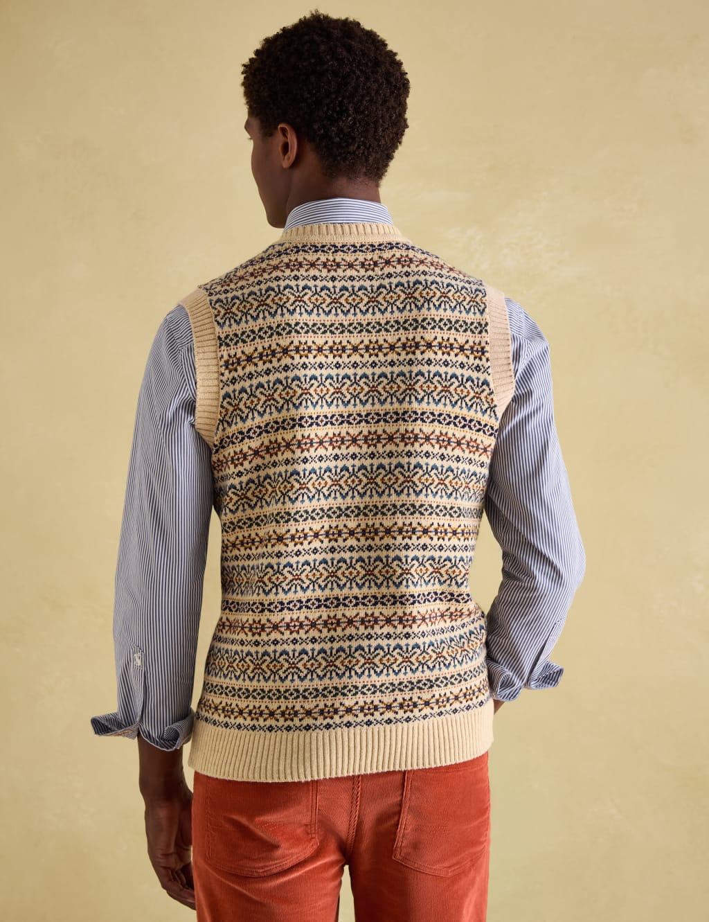 Pure Cotton Fair Isle Knitted Vest | Joules | M&S Pure Cotton Fair Isle Knitted Vest | Joules | M&S
