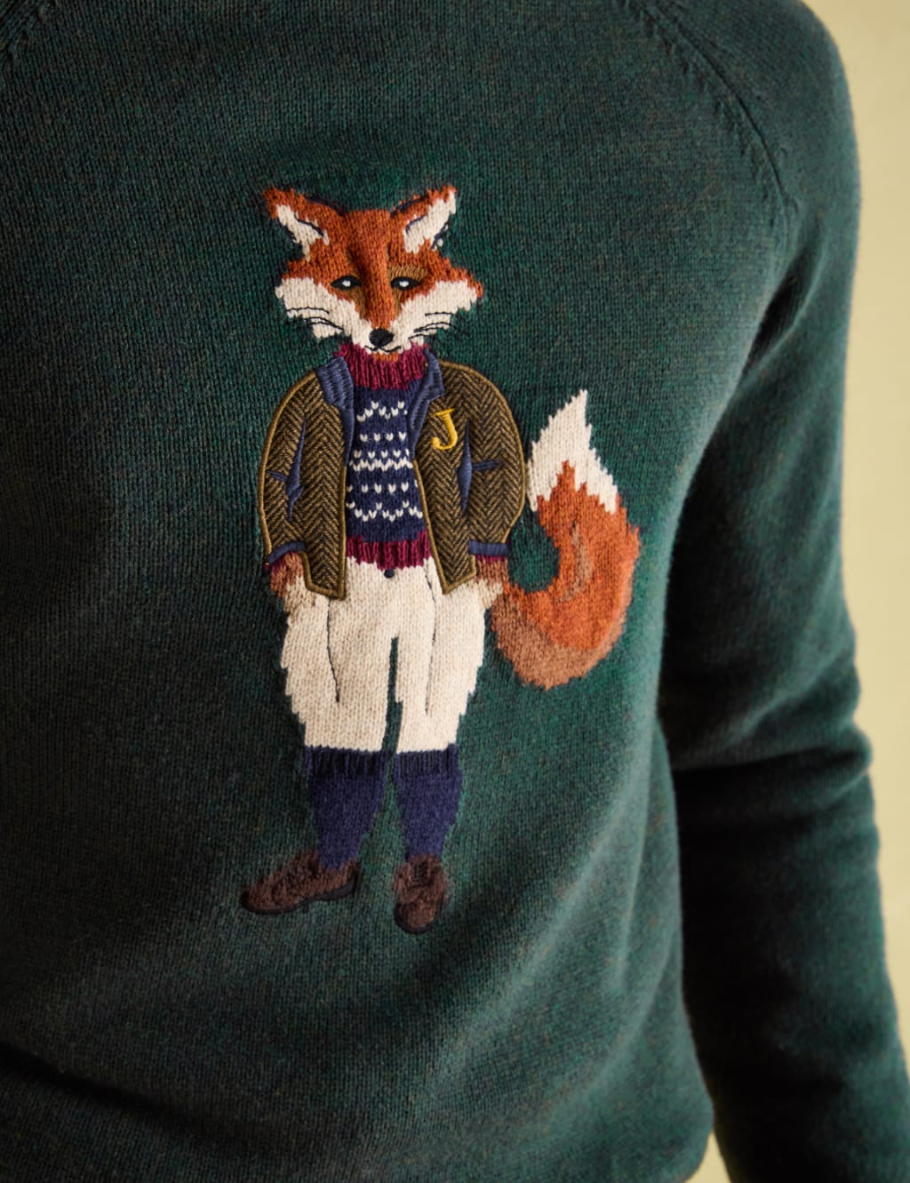 Cotton Rich Crew Neck Jumper with Wool 7 of 7