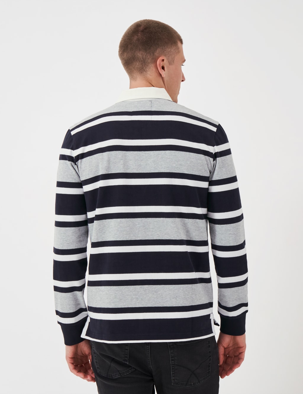 Pure Cotton Striped Long Sleeve Rugby Shirt 4 of 5