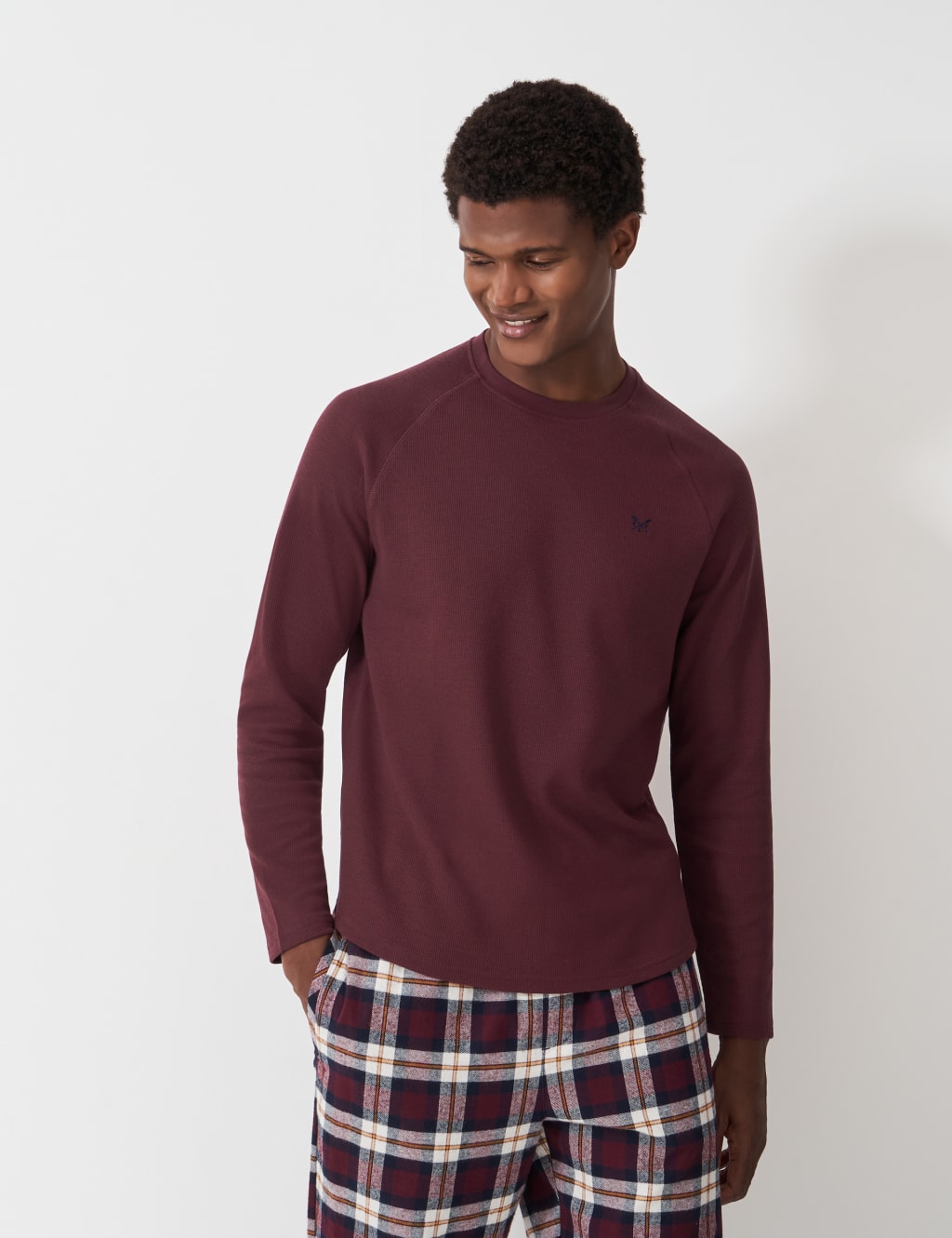 Cotton Rich Waffle Textured T-Shirt 4 of 5