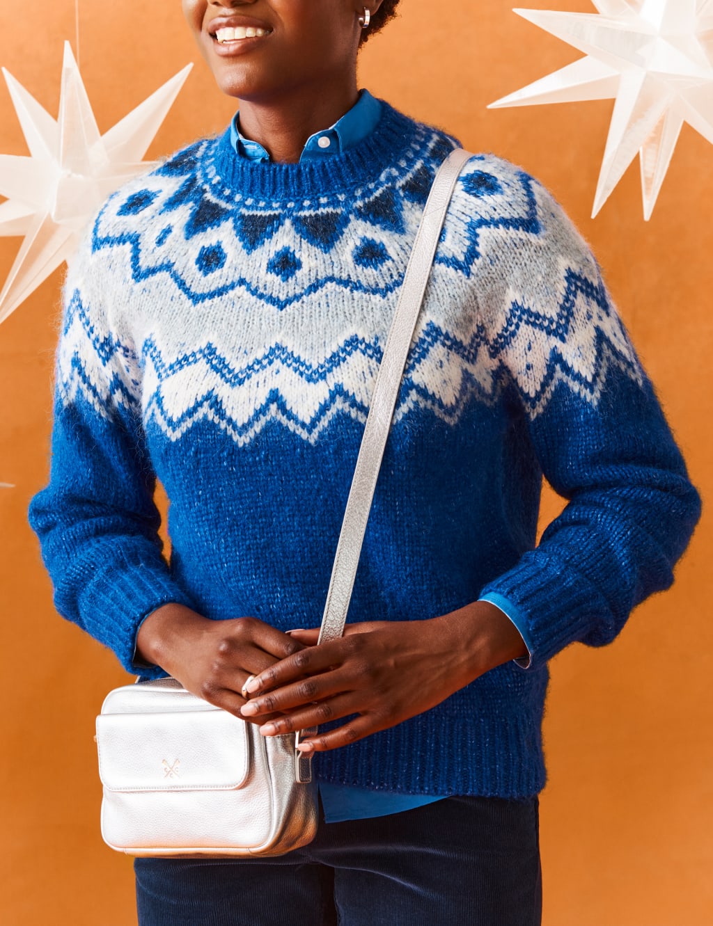 Leather Metallic Camera Bag Crew Clothing M&S