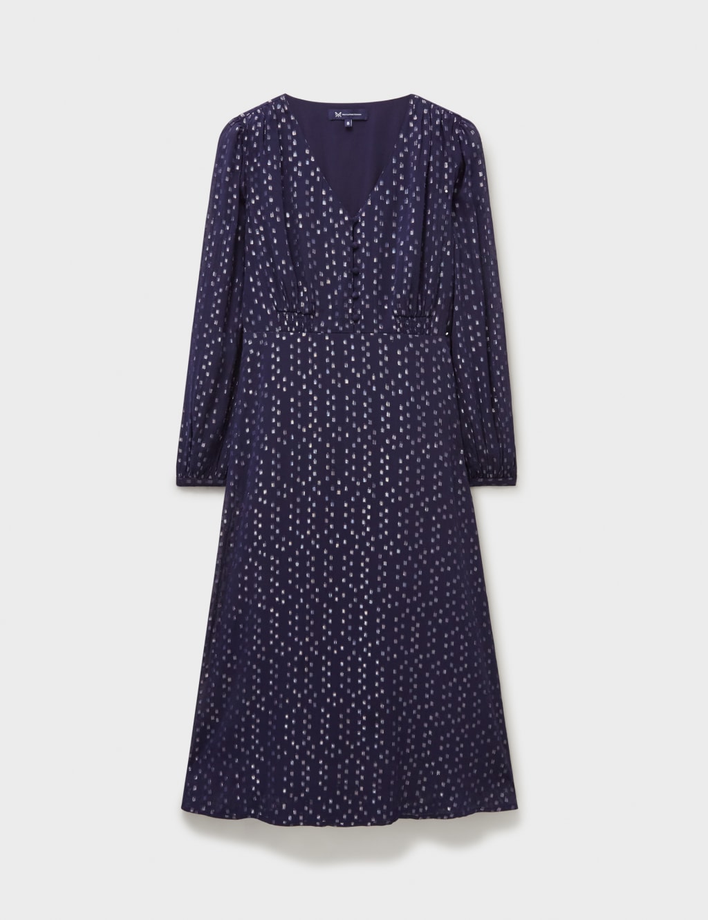 Metallic Jacquard Midi Skater Dress 2 of 5