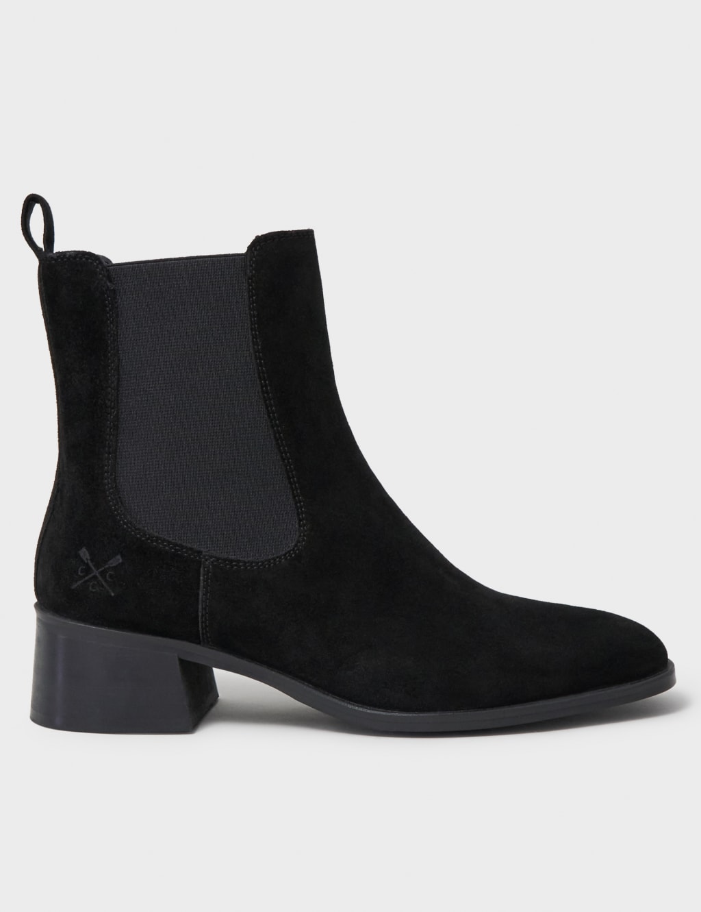 chelsea block heel ankle boots