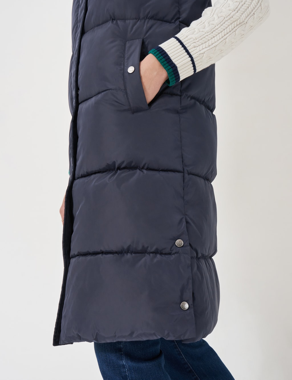 Padded Hooded Longline Gilet 5 of 5