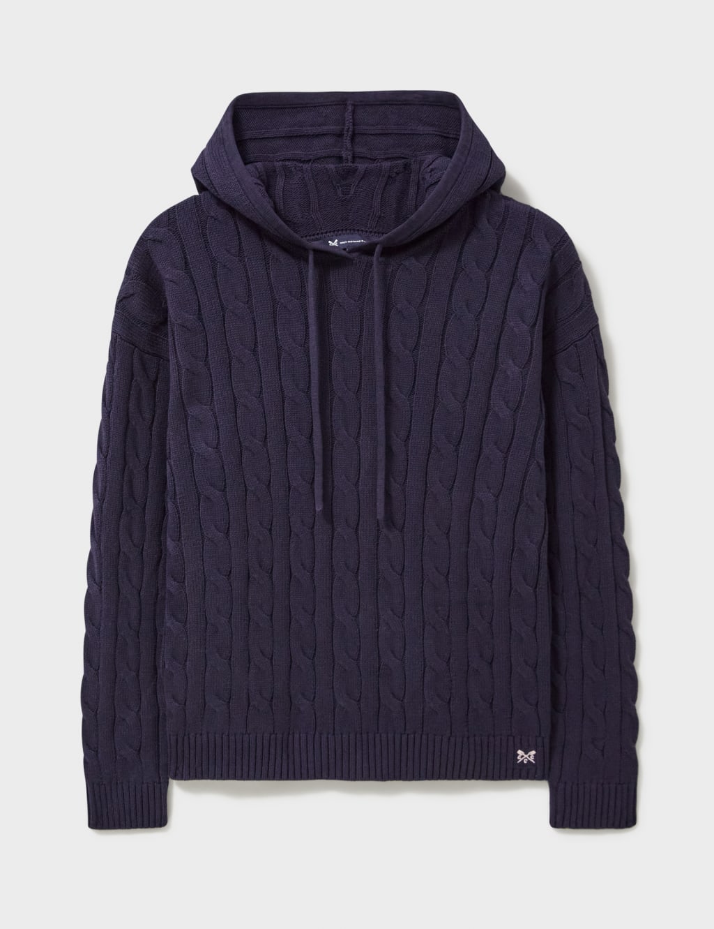 Cotton knit hoodie new arrivals