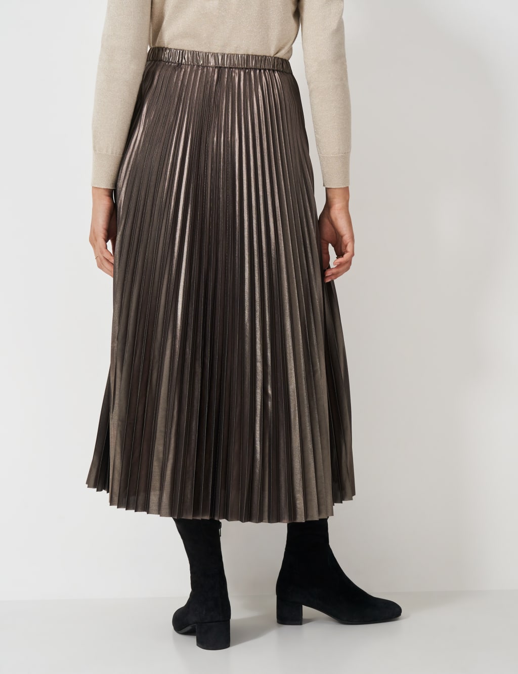Pleated midi skirt 12 shop