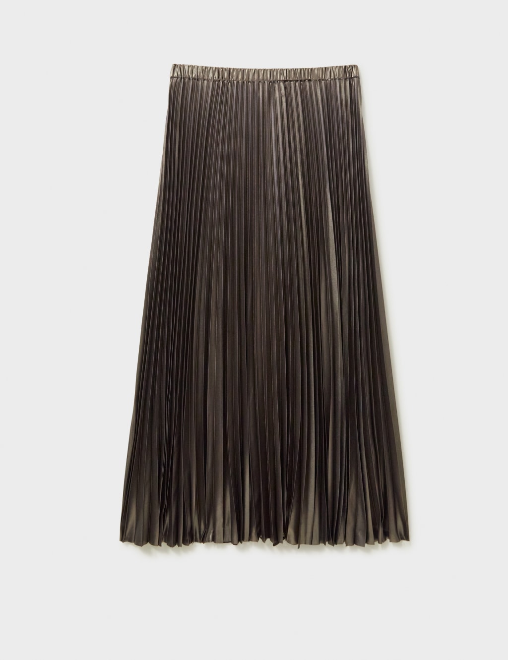 Metallic pleated skirt m&s hot sale