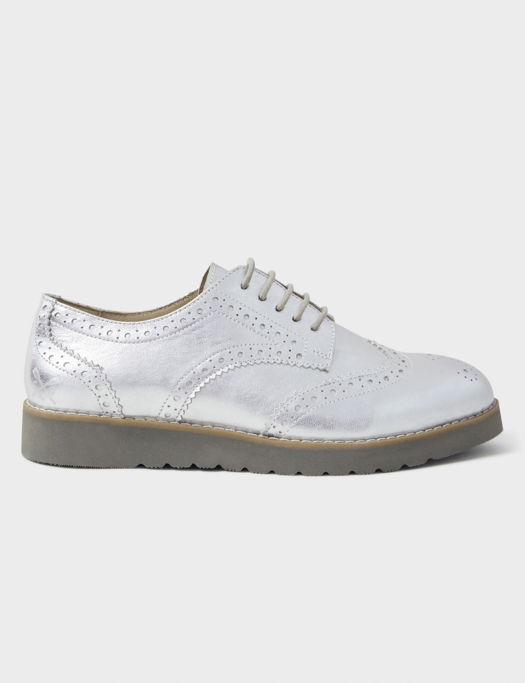 Leather Metallic Lace Up Brogues Crew Clothing M S