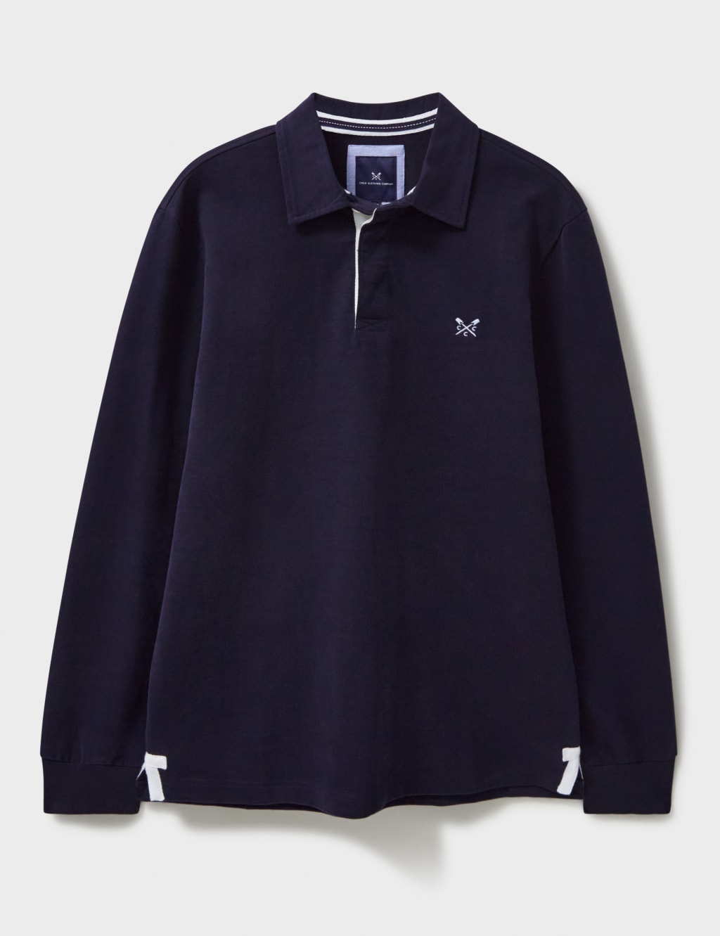 Pure Cotton Tipped Long Sleeve Rugby Shirt 2 of 5