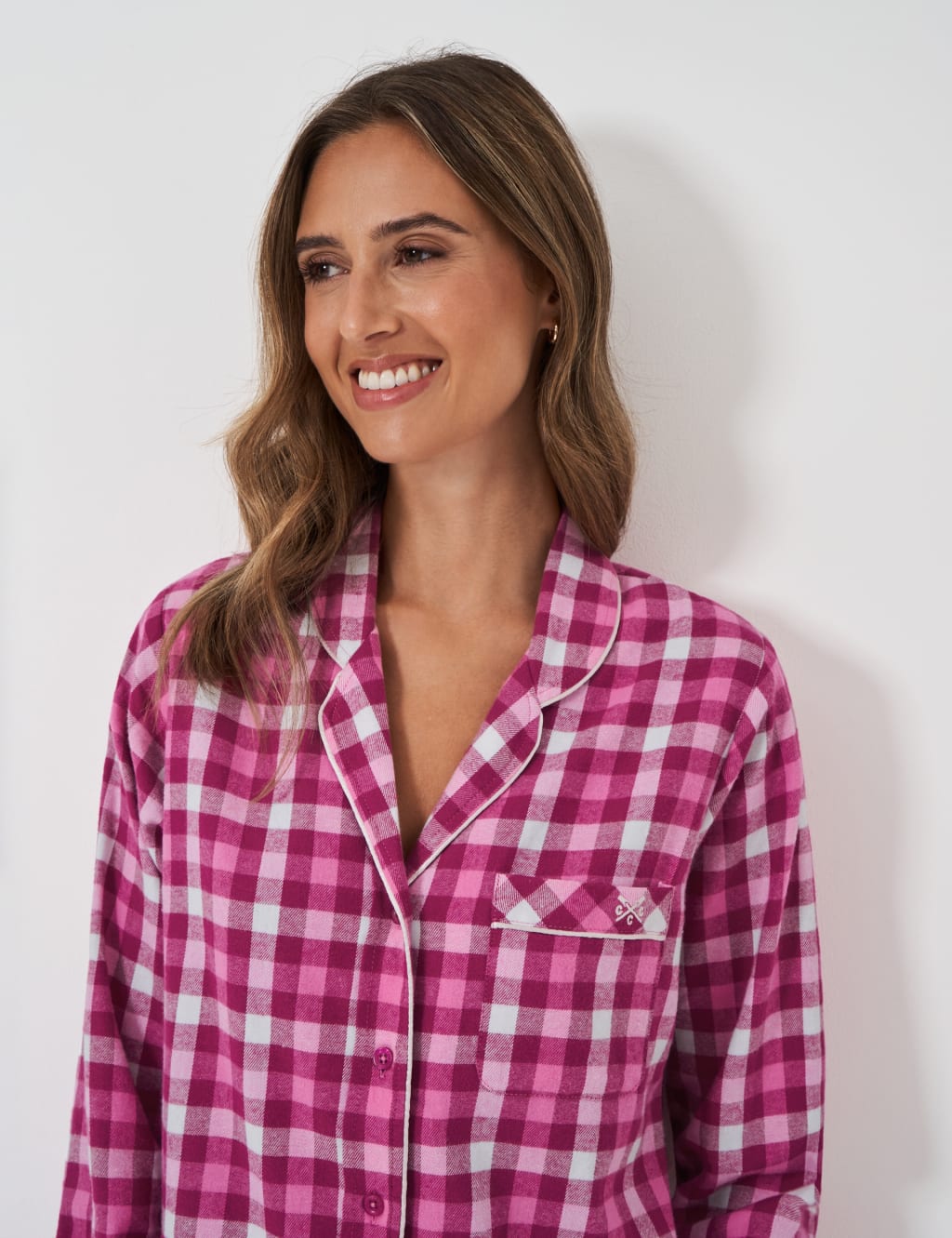 Pure Cotton Checked Pyjama Set 5 of 5