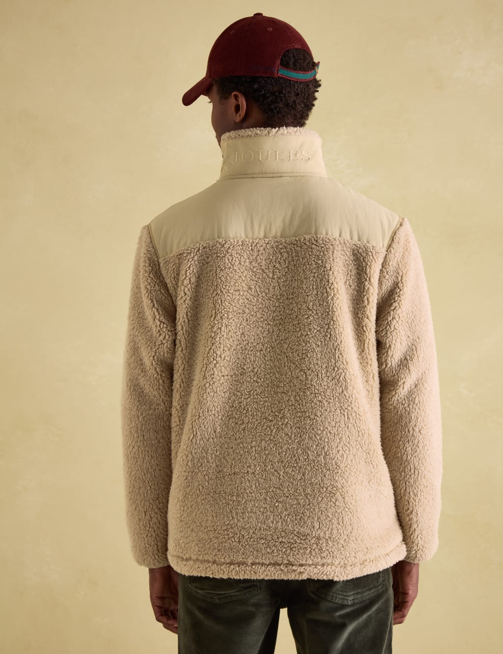 Fleece Textured Half Zip Jumper Joules M S