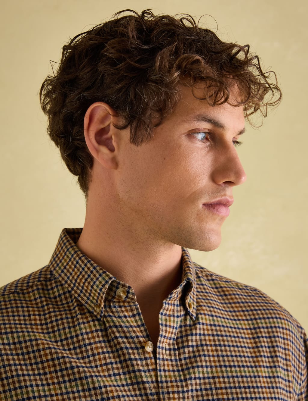 Pure Cotton Micro Check Oxford Shirt 3 of 7