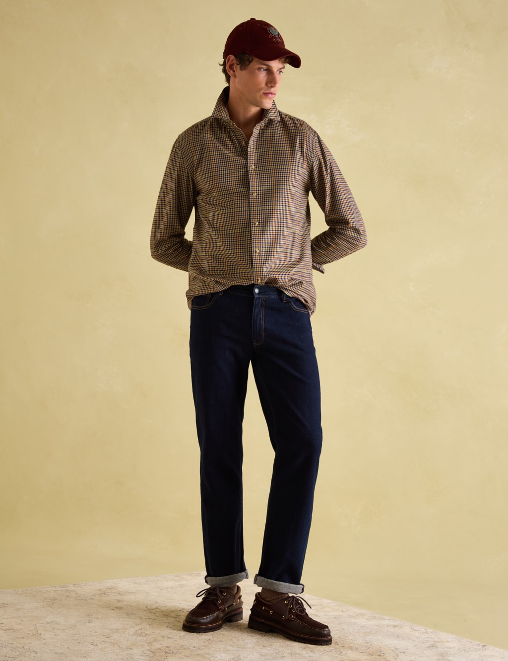 Pure Cotton Micro Check Oxford Shirt 7 of 7
