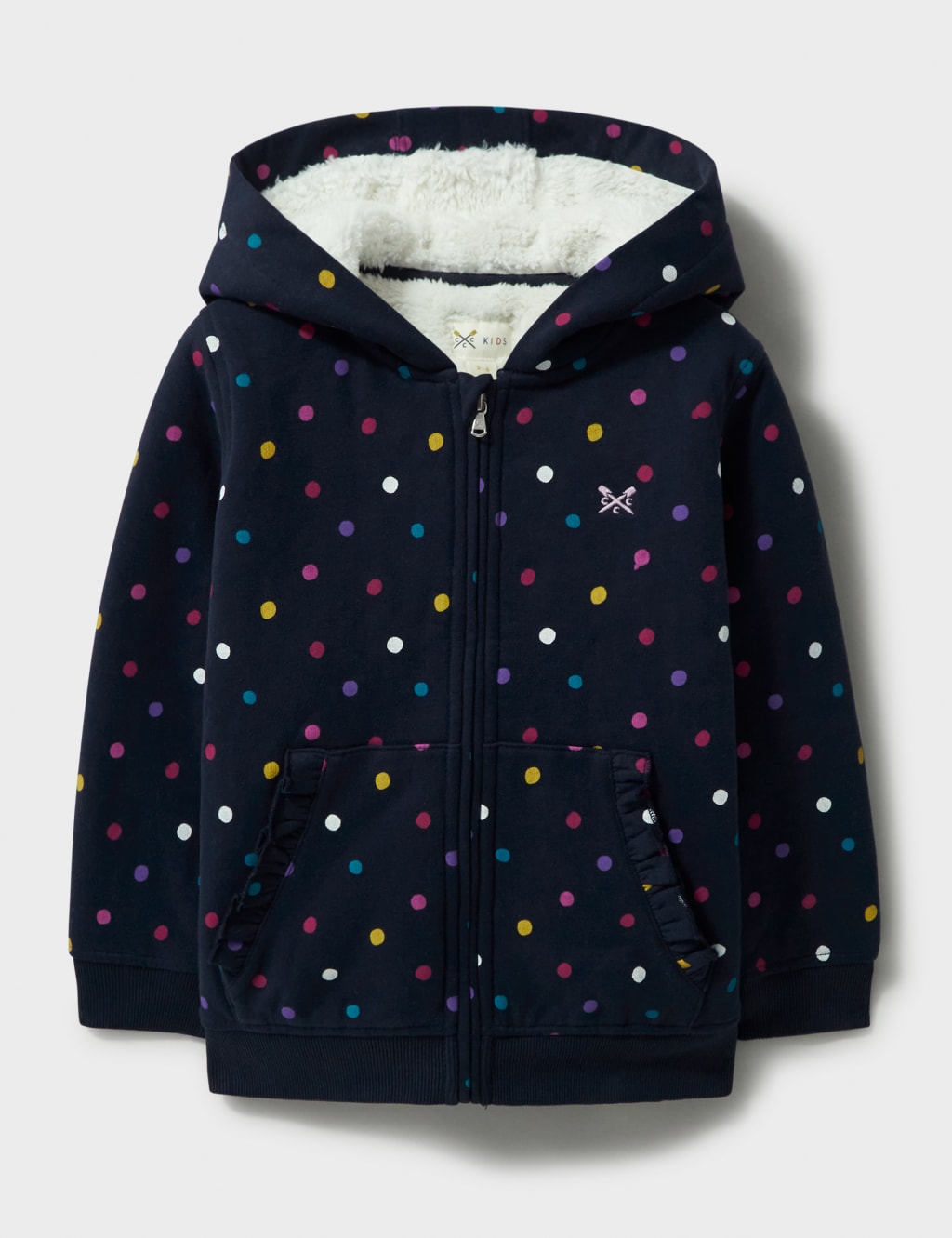 Pure Cotton Spotted Hoodie 3 12 Yrs