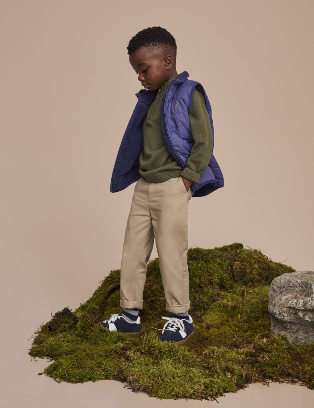 Pure Cotton Half Zip Jumper (3-12 Yrs) 3 of 6