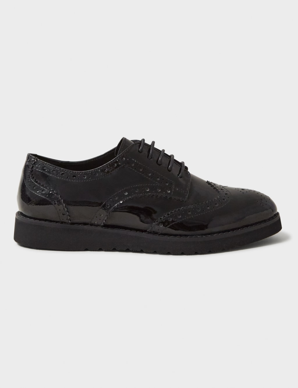 Leather Patent Flatform Brogues 2 of 4