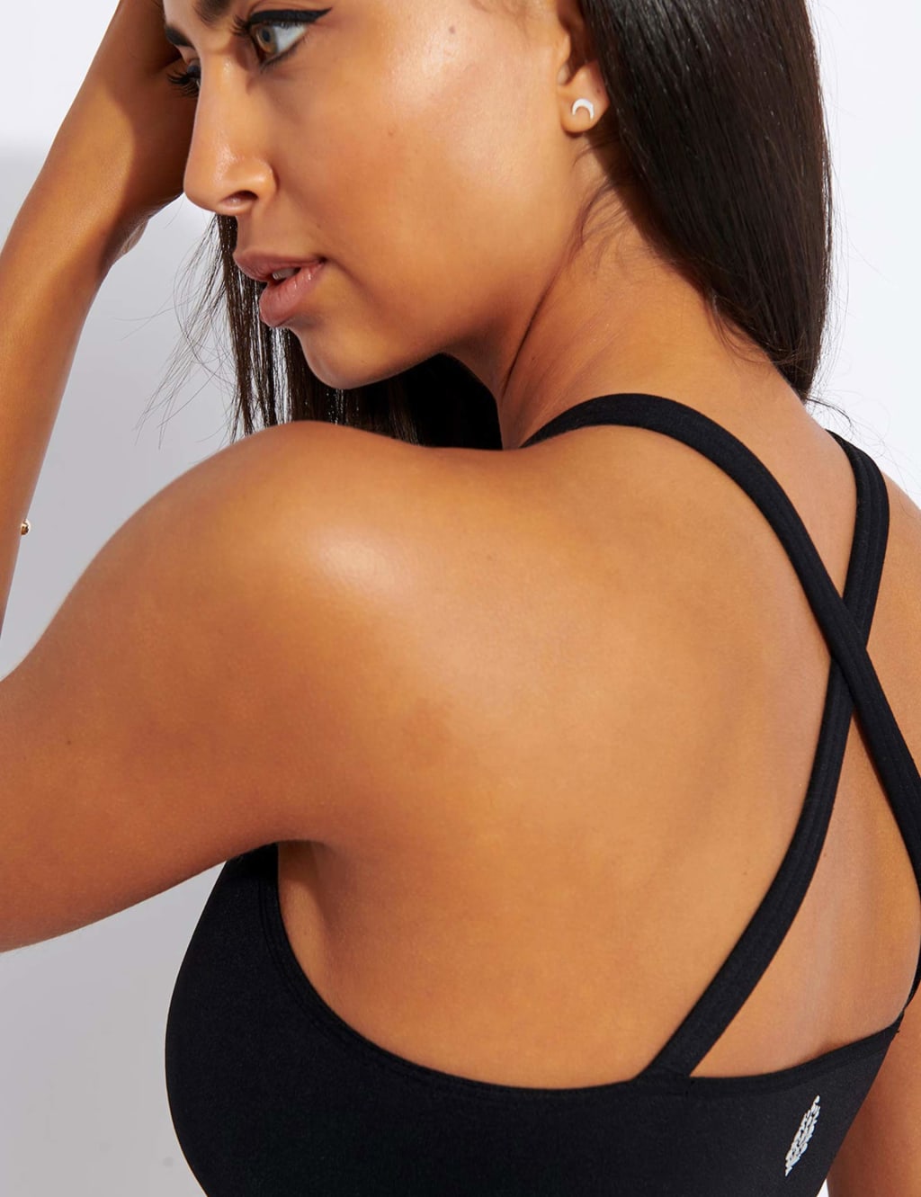 Good Karma Low Impact Cross Back Crop Top 3 of 4