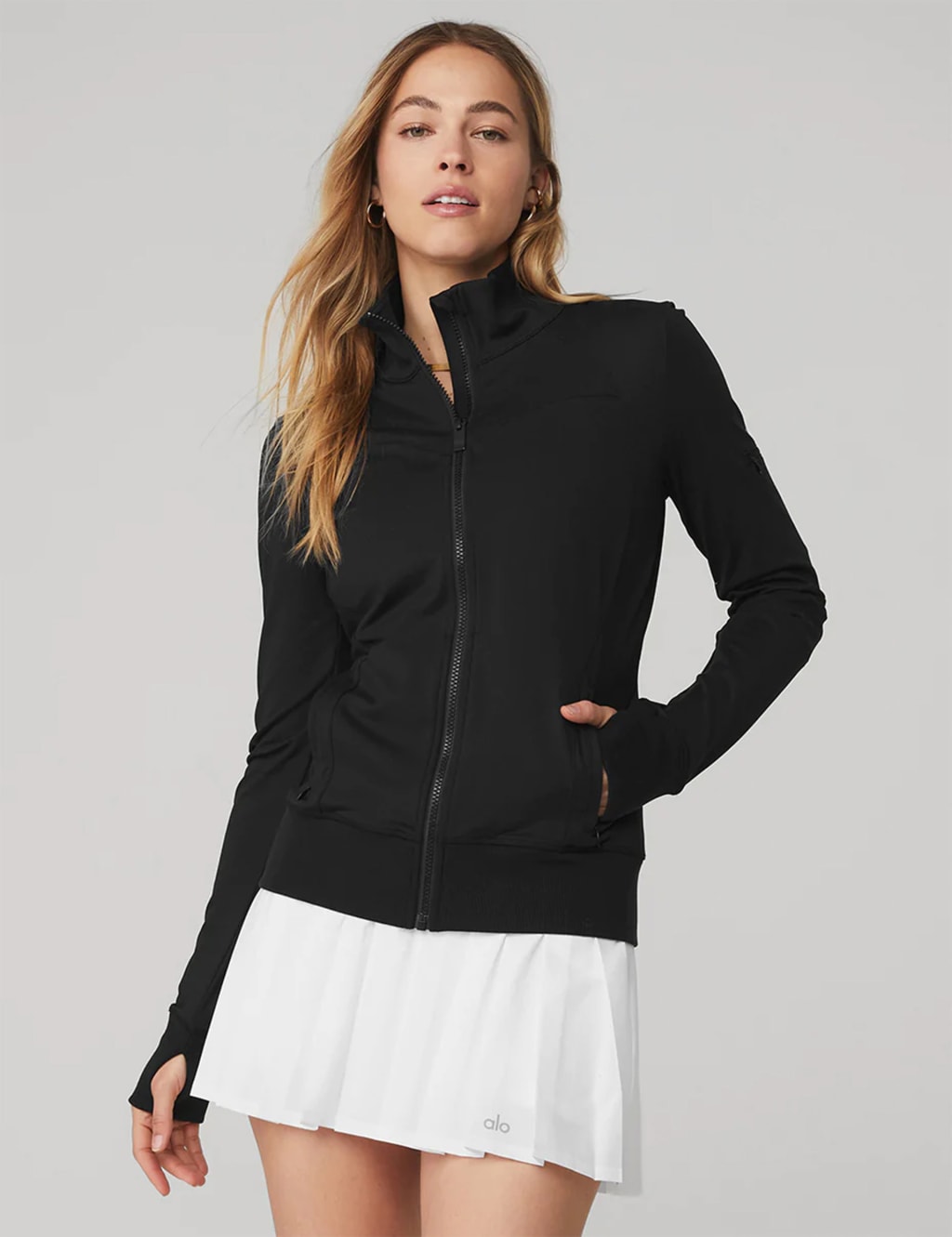 Contour Zip Up Funnel Neck Jacket Alo Yoga M S