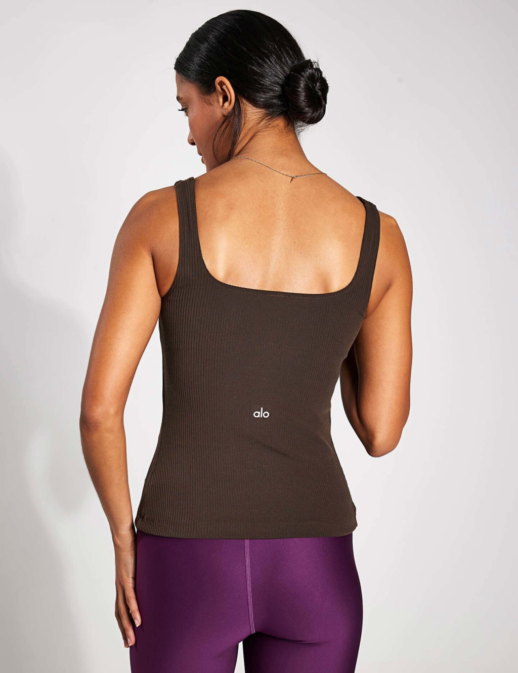 Rib Square Neck Strappy Vest Top 3 of 4