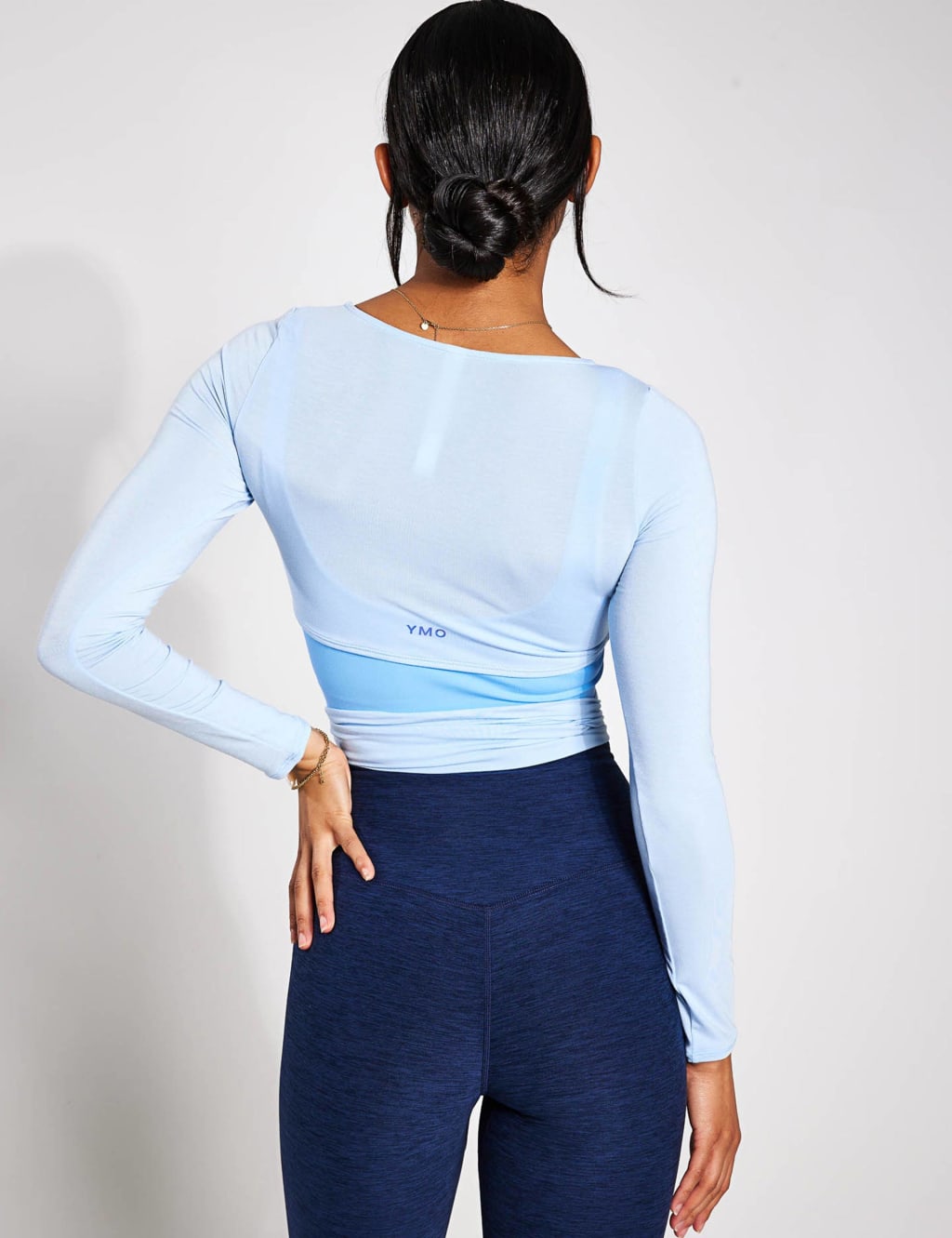 Grace Crew Neck Tie Waist Crop Top 6 of 6